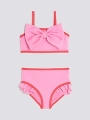 River Island Girls Contrast 3D Bow Bikini - Bild 1 von 4