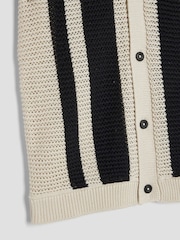 River Island Black Boys Stripe 100% Cotton Shirt - Image 5 of 5