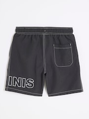 River Island Black Boys Luminis Swim Shorts - Image 2 of 4