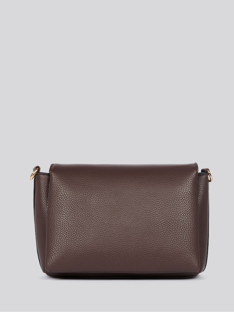 U.S. Polo Assn. Brown Womens Stanford Flap Cross-Body Bag - Image 3 of 6