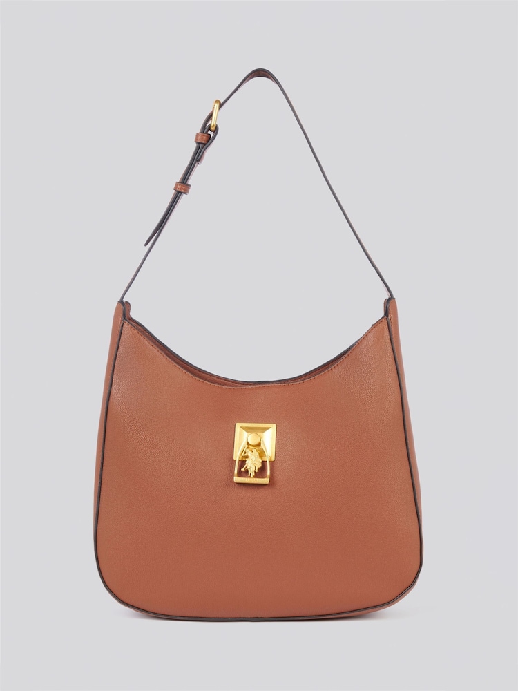 U.S. Polo Assn. Bolsa Hobo Earth Feminina - Imagem 1 de 8