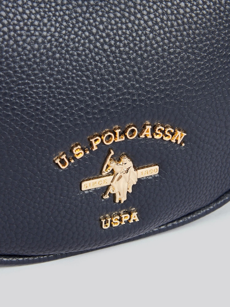 U.S. Polo Assn. Blue Womens Stanford Small Hobo Bag - Image 4 of 7
