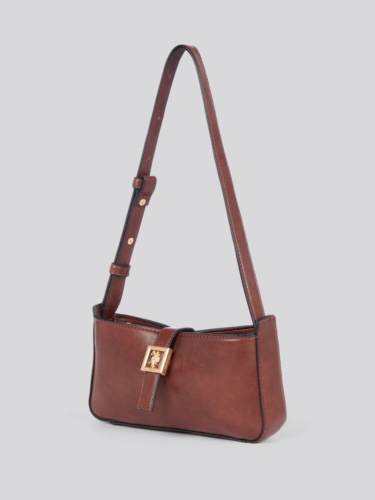 rjava - ZDA Polo Assn. Ženska skrbna mini hobo torba - Slika 2 iz 7