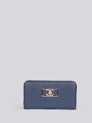 U.S. Polo Assn. Blue Womens Jones Chic Zip Around Wallet - Image 1 of 6