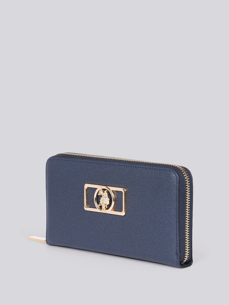 U.S. Polo Assn. Blue Womens Jones Chic Zip Around Wallet - Image 2 of 6
