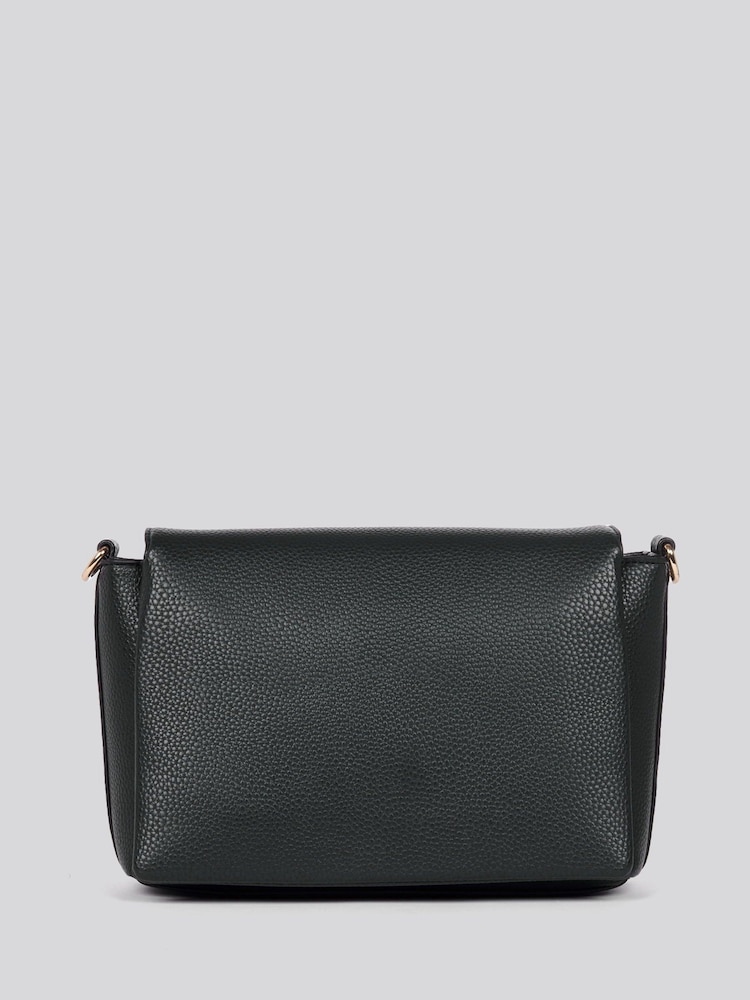 U.S. Polo Assn. Black Womens Stanford Flap Cross-Body Bag - Image 3 of 6