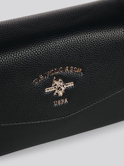U.S. Polo Assn. Black Womens Stanford Flap Cross-Body Bag - Image 5 of 6