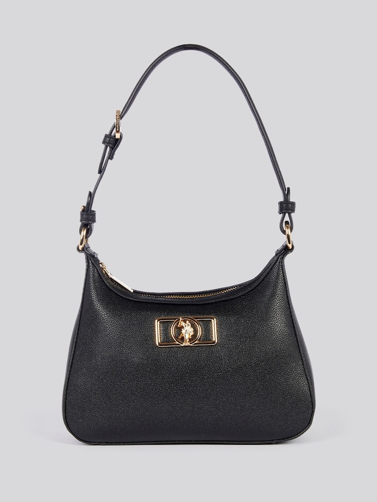 U.S. Polo Assn. Black Womens Jones Chic Hobo Bag - Image 1 of 6