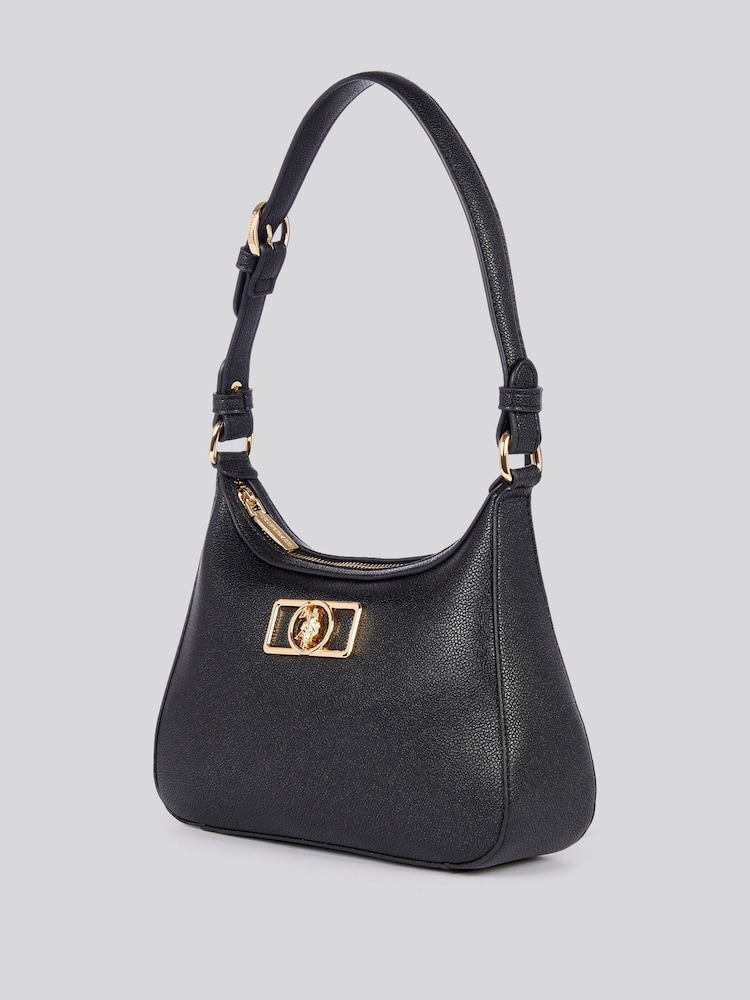 U.S. Polo Assn. Black Womens Jones Chic Hobo Bag - Image 2 of 6