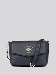 U.S. Polo Assn. Blue Womens Stanford Flap Cross-Body Bag - Image 3 of 6