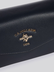 U.S. Polo Assn. Blue Womens Stanford Flap Cross-Body Bag - Image 5 of 6