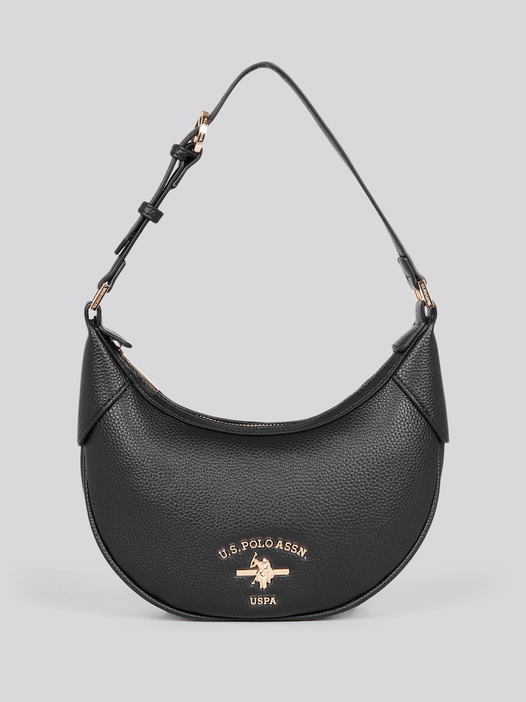 U.S. Polo Assn. Black Womens Stanford Small Hobo Bag - Image 1 of 7