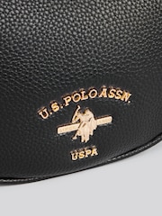 U.S. Polo Assn. Black Womens Stanford Small Hobo Bag - Image 4 of 7