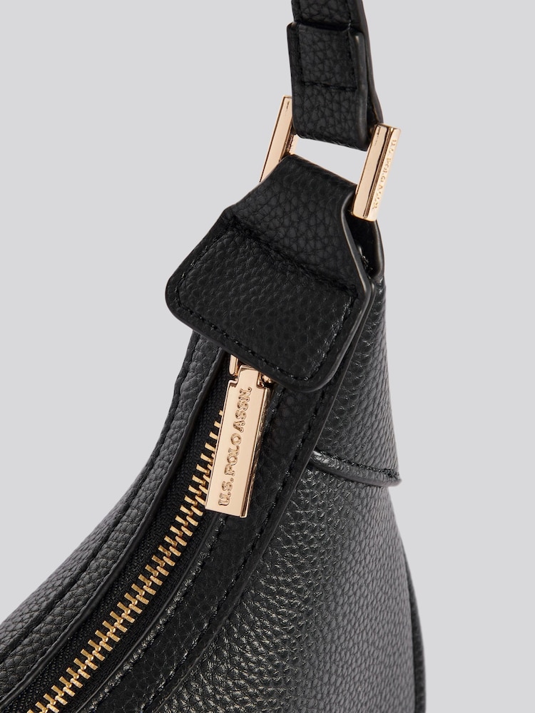 U.S. Polo Assn. Black Womens Stanford Small Hobo Bag - Image 5 of 7