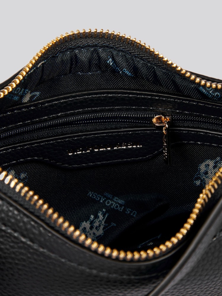 U.S. Polo Assn. Black Womens Stanford Small Hobo Bag - Image 7 of 7