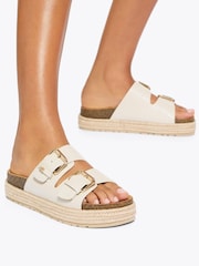 KG Kurt Geiger Cream Raquel2 Sandals - Image 1 of 5