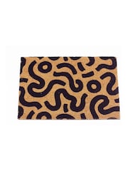 Esselle Natural Astley Abstract Printed Doormat 40x60cm - Image 1 of 4