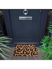 Esselle Natural Astley Abstract Printed Doormat 40x60cm - Image 2 of 4