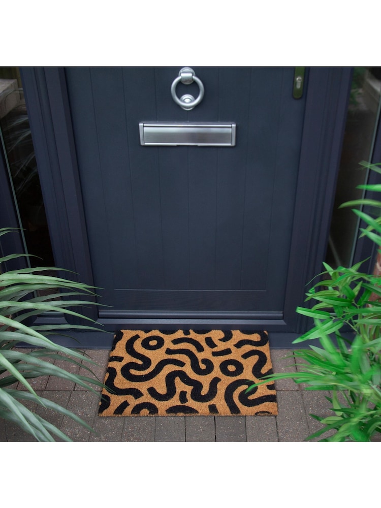 Esselle Natural Astley Abstract Printed Doormat 40x60cm - Image 2 of 4