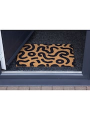 Esselle Natural Astley Abstract Printed Doormat 40x60cm - Image 3 of 4