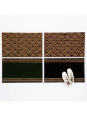 Esselle Natural Astley Scallop Deco Black Doormat 45x75cm - Image 4 of 5