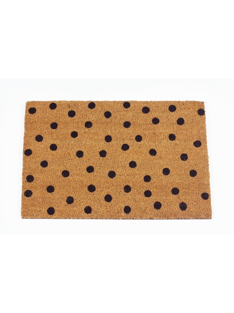 Esselle Neutral Astley Polka Dot Printed Doormat - Image 1 of 4