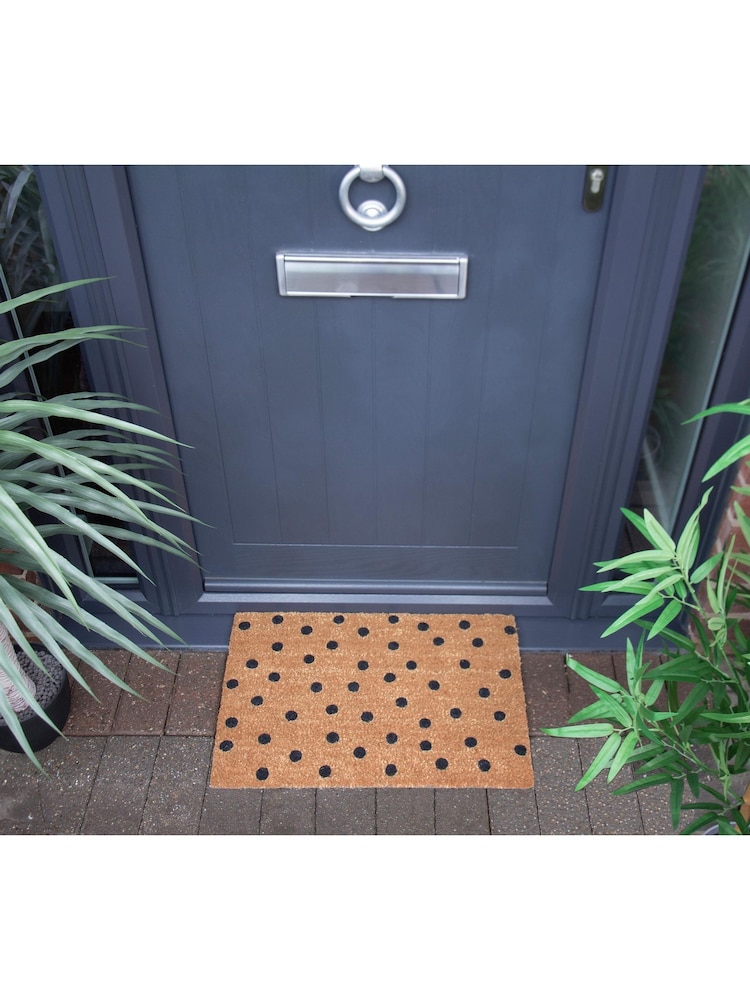 Esselle Neutral Astley Polka Dot Printed Doormat - Image 2 of 4