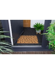 Esselle Neutral Astley Polka Dot Printed Doormat - Image 4 of 4