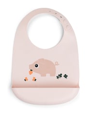 Done by Deer Pink Silicone Bib Pigee - Image 2 of 3