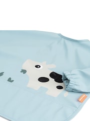 Done by Deer Blue Sleeved Pocket Bib Tiny Farm - Image 3 of 4