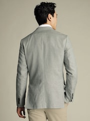 Charles Tyrwhitt Grey Slim Fit Slim Fit Jacket - Image 2 of 5
