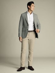 Charles Tyrwhitt Grey Slim Fit Slim Fit Jacket - Image 4 of 5