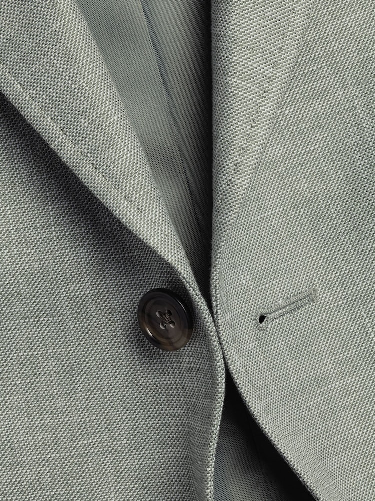 Charles Tyrwhitt Grey Slim Fit Slim Fit Jacket - Image 5 of 5