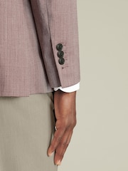Charles Tyrwhitt Red Slim Fit Wool Silk Jacket - Image 4 of 5