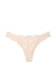 Victoria's Secret Marzipan Nude Thong Lace Knickers - Image 4 of 4