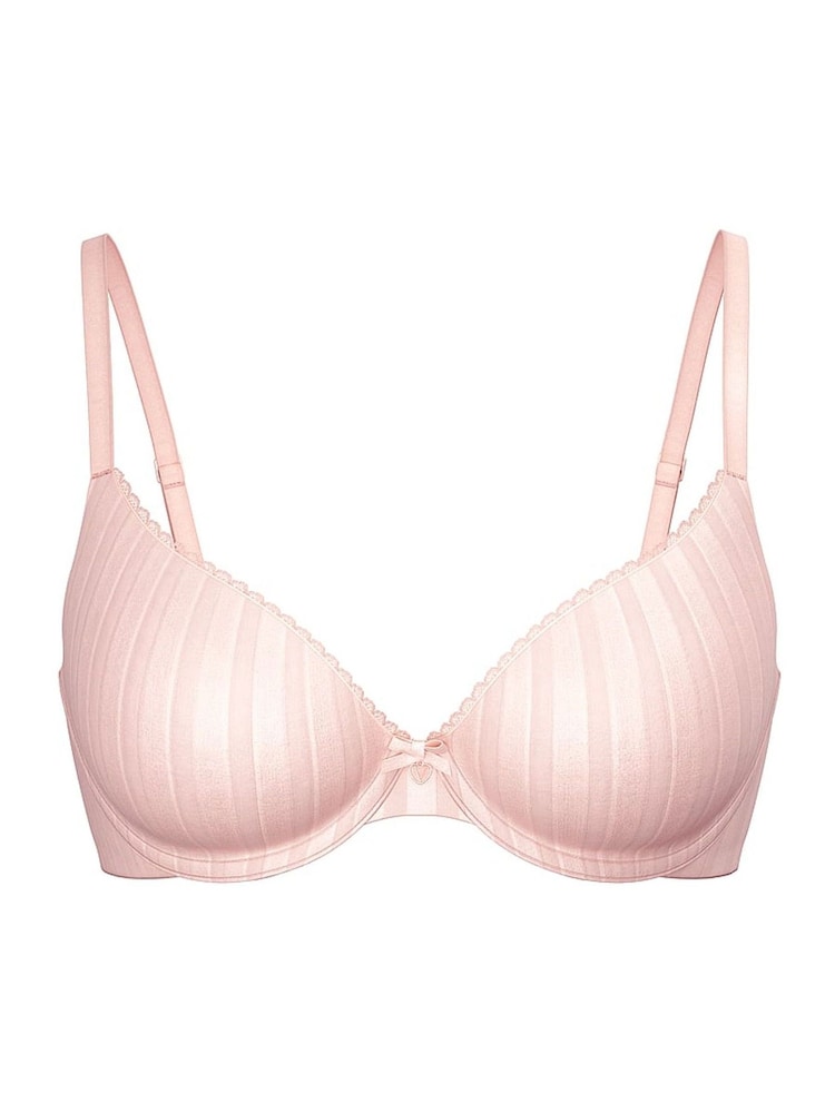 Victoria's Secret Purest Pink Stripe Lightly Lined Full Cup Bra - Image 3 of 3