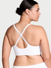Victoria's Secret White Elevate™ Strappy Comfort Low Support Sports Bra - Image 2 of 3