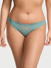 Victoria's Secret Arctic Green Bikini Lace Knickers - Image 1 of 3