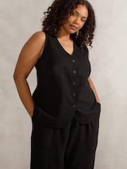 Live Unlimited Black Curve Waistcoat - Image 1 of 4