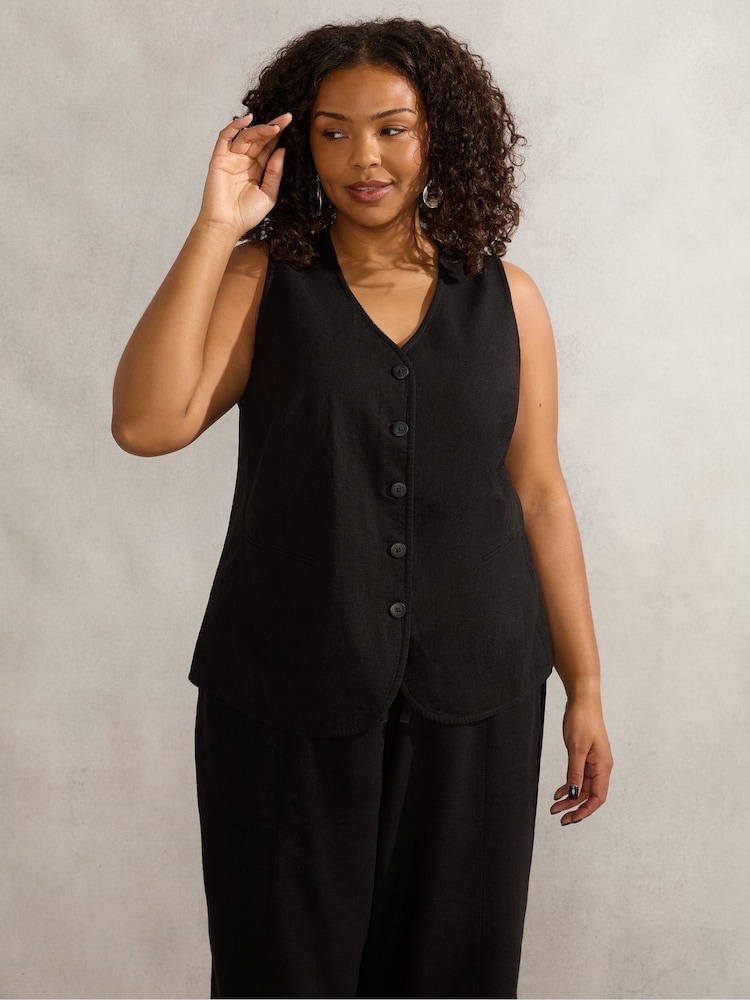 Live Unlimited Black Curve Waistcoat - Image 2 of 4