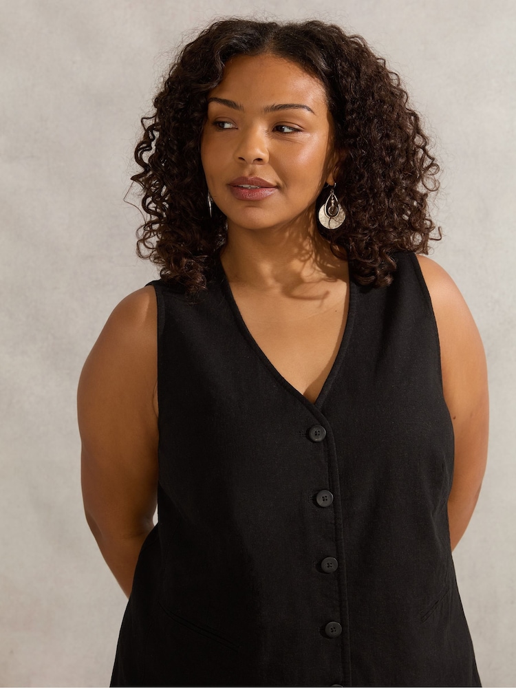 Live Unlimited Black Curve Waistcoat - Image 4 of 4