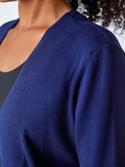Azul - Roman Petite Plain Stretch Cardigan - Imagem 5 de 5