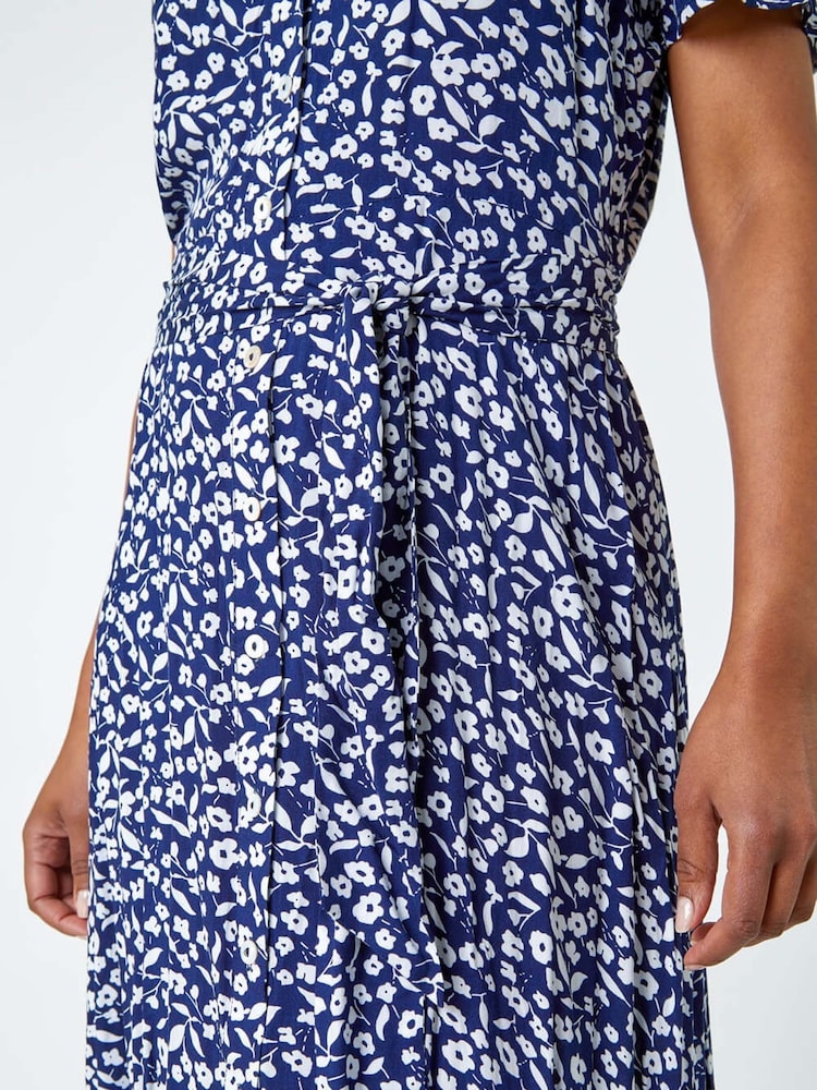 Roman Petite Ditsy Floral Print Shirt Dress - Imagen 5 de 5 Roman Petite Ditsy Floral Print Shirt Dress - Imagen 5 de 5
