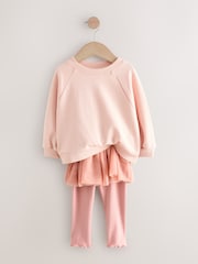 Pink Sweatshirt Skirt and Leggings 2 Piece Set (3mths-7yrs) - Image 7 of 9