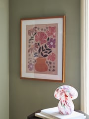 Orange Floral Arrangement Framed Wall Art - Image 2 of 5