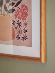 Orange Floral Arrangement Framed Wall Art - Image 3 of 5