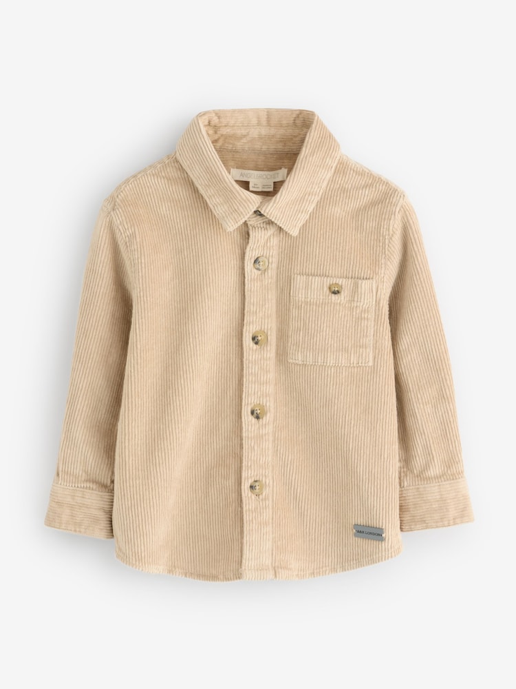 Angel & Rocket Cream Tyler Cord 100% Cotton Overshirt - Image 1 of 1