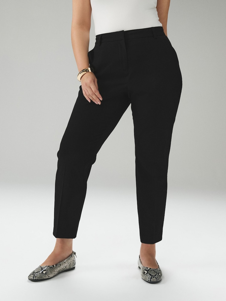 Black Tailored Hourglass Slim Trousers with Wool - Image 1 of 3