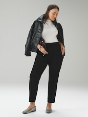 Black Tailored Hourglass Slim Trousers with Wool - Image 2 of 3
