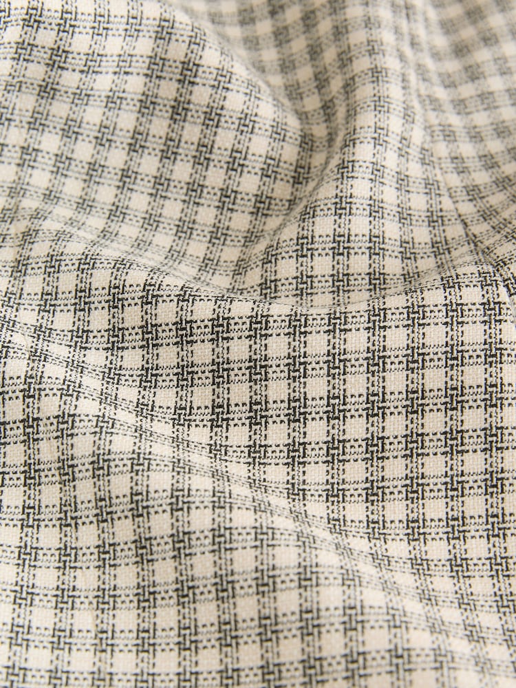 Monochrome Check Collarless Jacket - Image 7 of 7